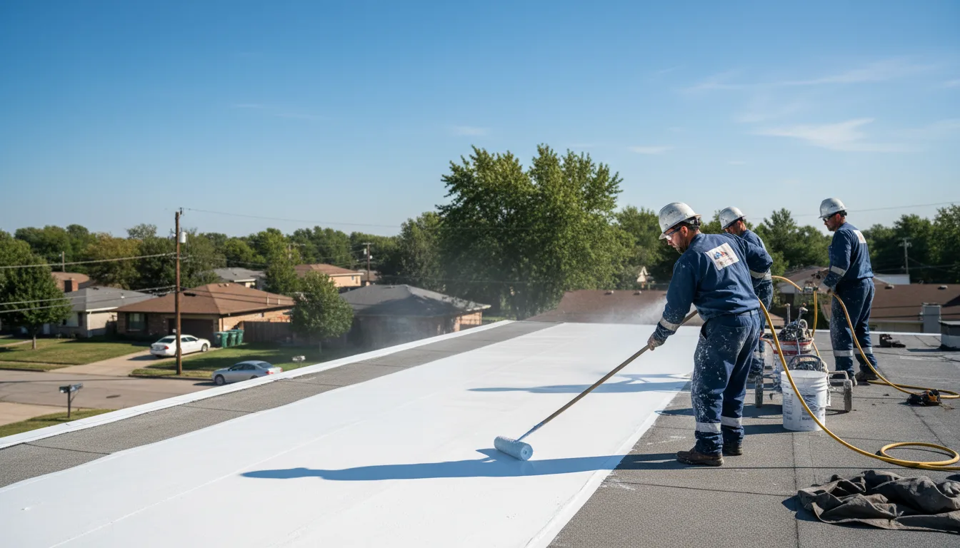 Commercial roof coating in De Kalb, MS near me